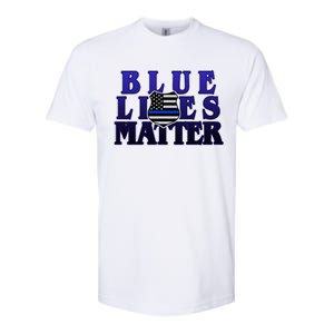 Police Shield Blue Lives Matter Softstyle CVC T-Shirt