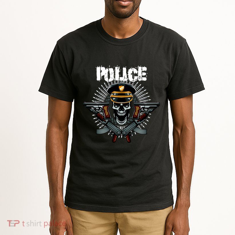 Police Skull Tall T-Shirt