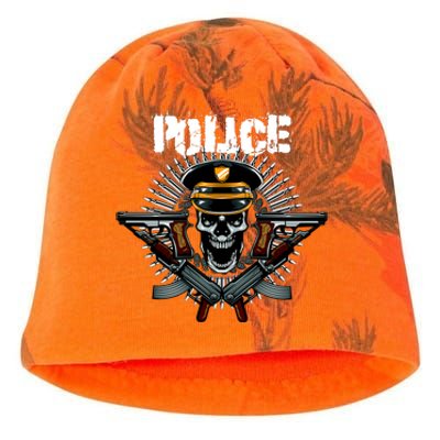 Police Skull Kati - Camo Knit Beanie