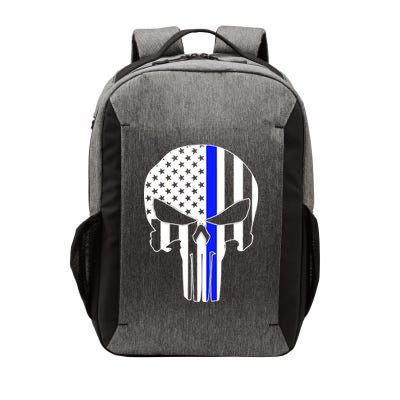 Police USA Skull Thin Blue Line Vector Backpack