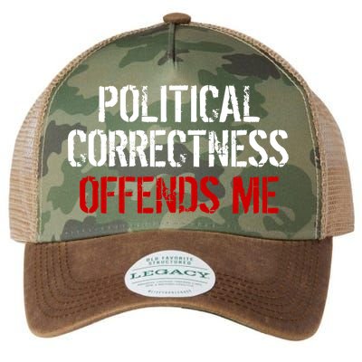 Political Corectness Offends Me Legacy Tie Dye Trucker Hat