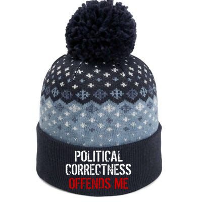 Political Corectness Offends Me The Baniff Cuffed Pom Beanie