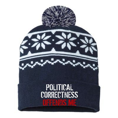 Political Corectness Offends Me USA-Made Snowflake Beanie