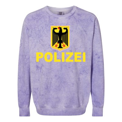 Polizei German Flag Colorblast Crewneck Sweatshirt