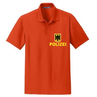 Polizei German Flag Dry Zone Grid Polo