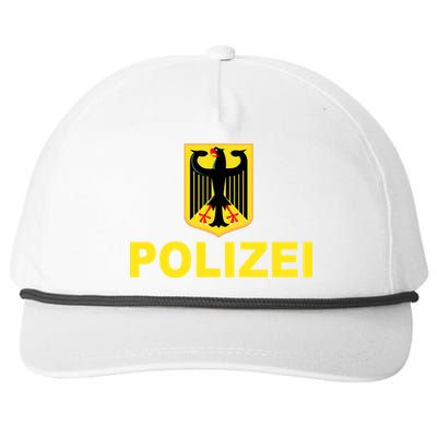 Polizei German Flag Snapback Five-Panel Rope Hat