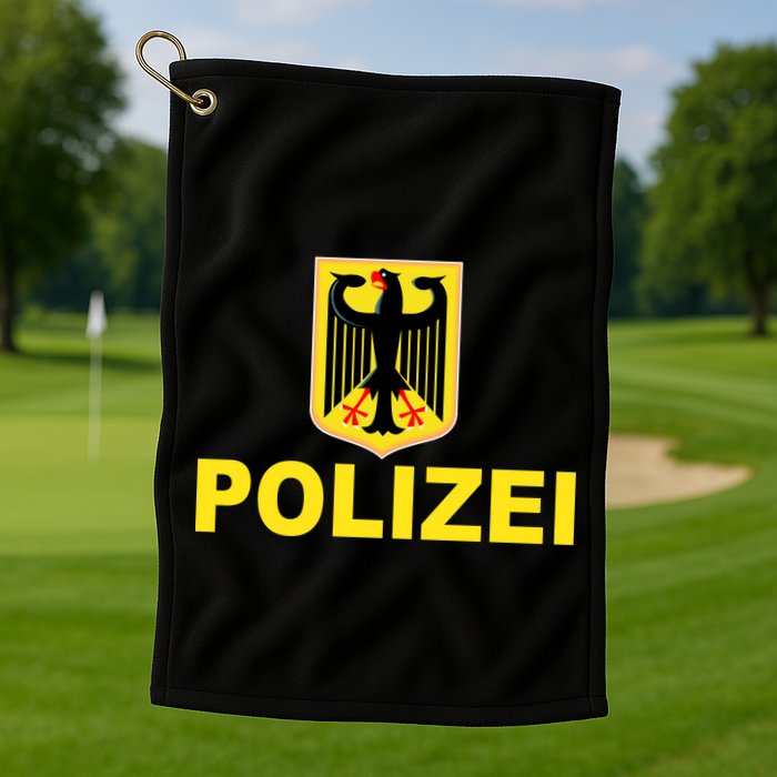 Polizei German Flag Golf Towel