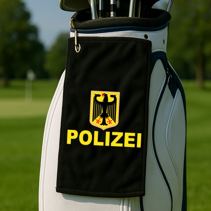 Polizei German Flag Golf Towel