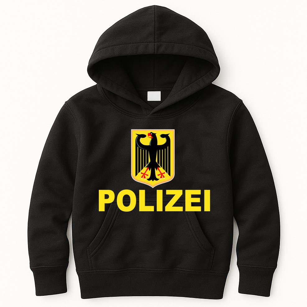 Polizei German Flag Kids Hoodie