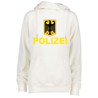 Polizei German Flag Womens Funnel Neck Pullover Hood