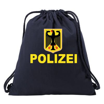 Polizei German Flag Drawstring Bag