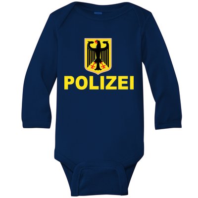 Polizei German Flag Baby Long Sleeve Bodysuit