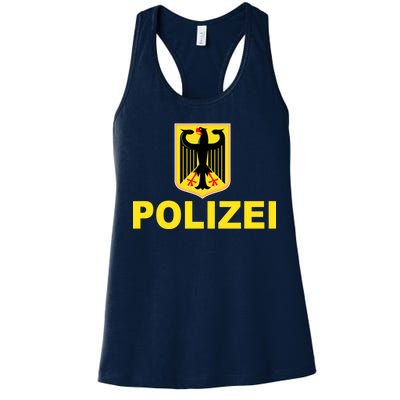 Polizei German Flag Women's Racerback Tank