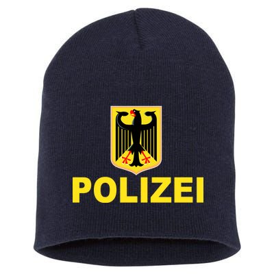 Polizei German Flag Short Acrylic Beanie