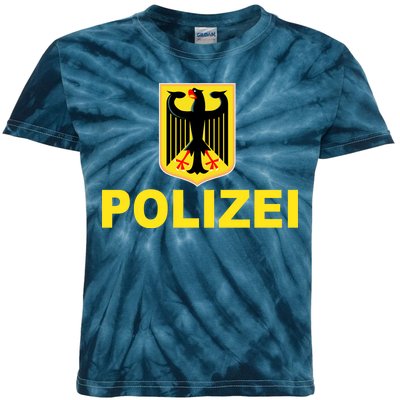 Polizei German Flag Kids Tie-Dye T-Shirt