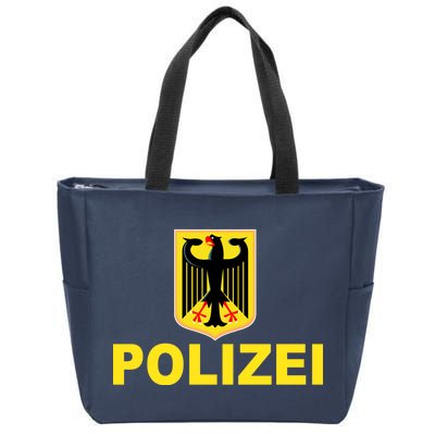 Polizei German Flag Zip Tote Bag