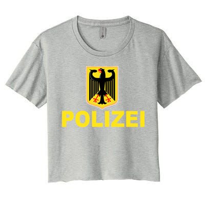 Polizei German Flag Women's Crop Top Tee