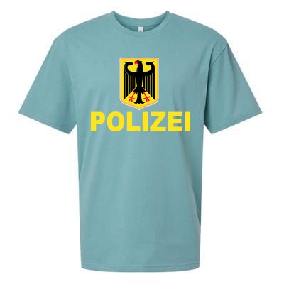 Polizei German Flag Sueded Cloud Jersey T-Shirt