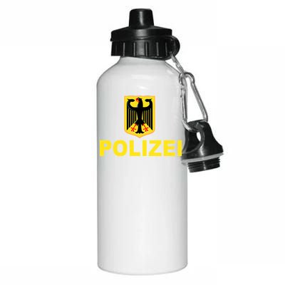 Polizei German Flag Aluminum Water Bottle