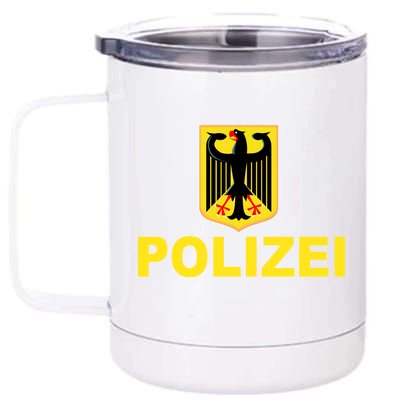 Polizei German Flag 12 oz Stainless Steel Tumbler Cup