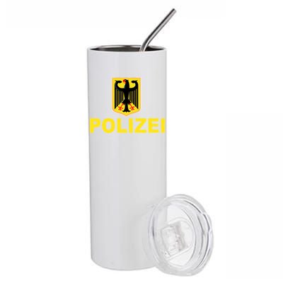 Polizei German Flag Stainless Steel Tumbler