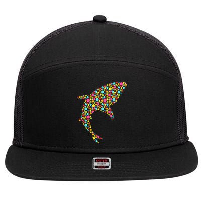 Polka Dot Shark International Dot Day 7 Panel Mesh Trucker Snapback Hat