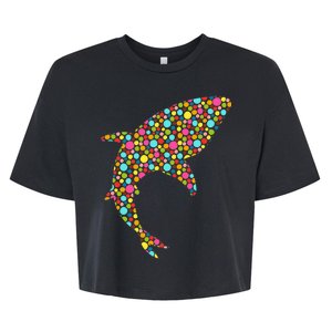 Polka Dot Shark International Dot Day Bella+Canvas Jersey Crop Tee