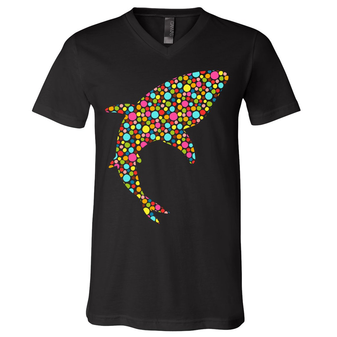 Polka Dot Shark International Dot Day V-Neck T-Shirt
