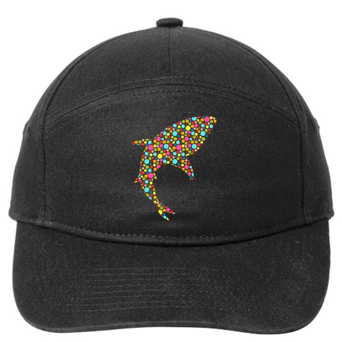 Polka Dot Shark International Dot Day 7-Panel Snapback Hat