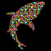 Polka Dot Shark International Dot Day 7-Panel Snapback Hat