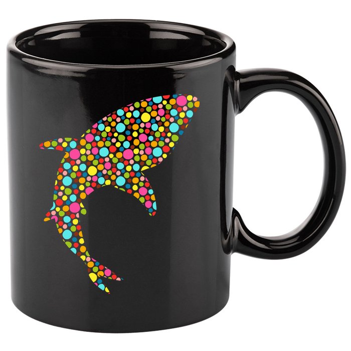 Polka Dot Shark International Dot Day 11oz C Handle Ceramic Mug