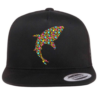 Polka Dot Shark International Dot Day Flat Bill Trucker Hat