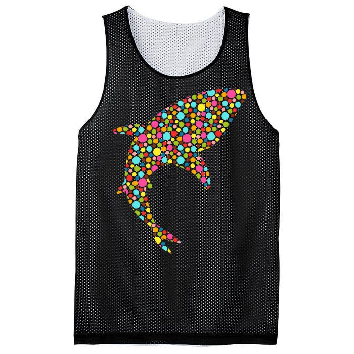 Polka Dot Shark International Dot Day Mesh Reversible Basketball Jersey Tank