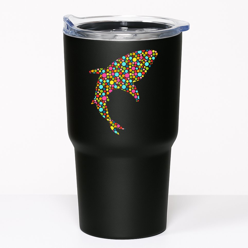 Polka Dot Shark International Dot Day Tumbler