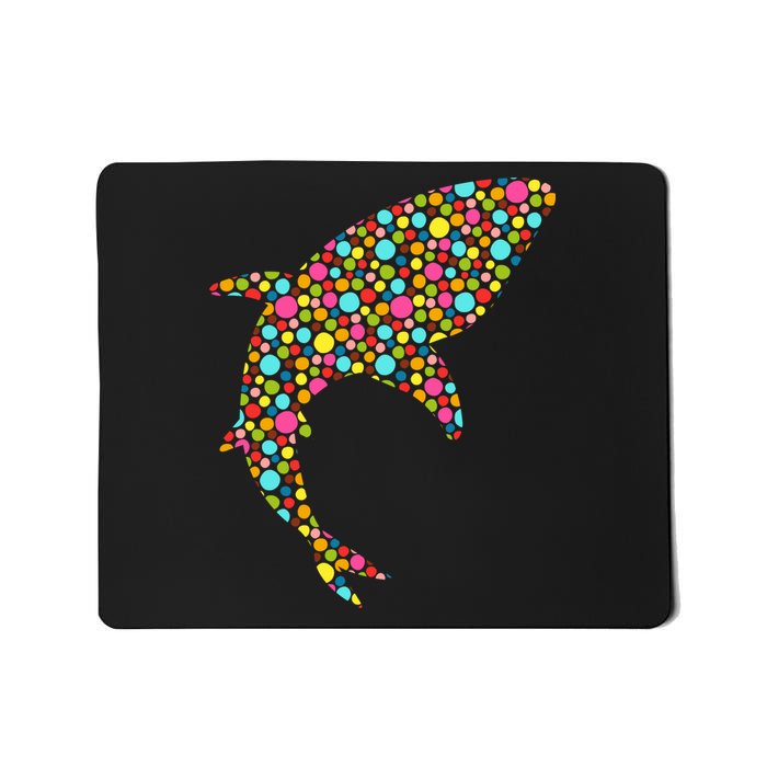 Polka Dot Shark International Dot Day Mousepad