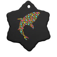 Polka Dot Shark International Dot Day Ceramic Star Ornament