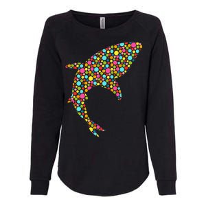 Polka Dot Shark International Dot Day Womens California Wash Sweatshirt