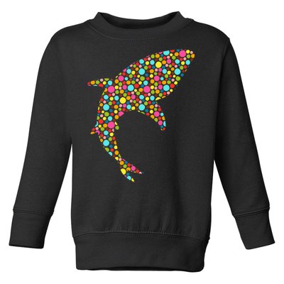 Polka Dot Shark International Dot Day Toddler Sweatshirt