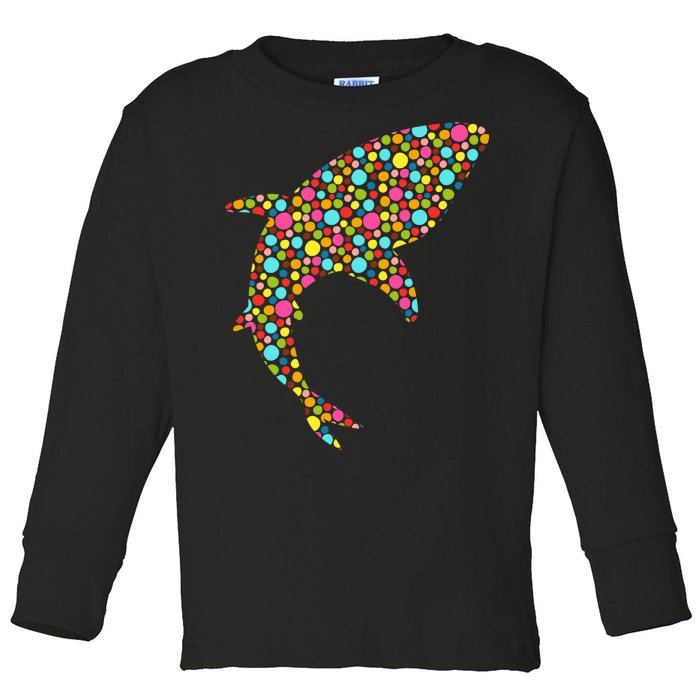 Polka Dot Shark International Dot Day Toddler Long Sleeve Shirt