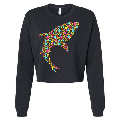 Polka Dot Shark International Dot Day Cropped Pullover Crew
