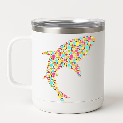 Polka Dot Shark International Dot Day 12 oz Stainless Steel Tumbler Cup