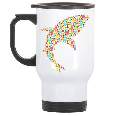 Polka Dot Shark International Dot Day Stainless Steel Travel Mug