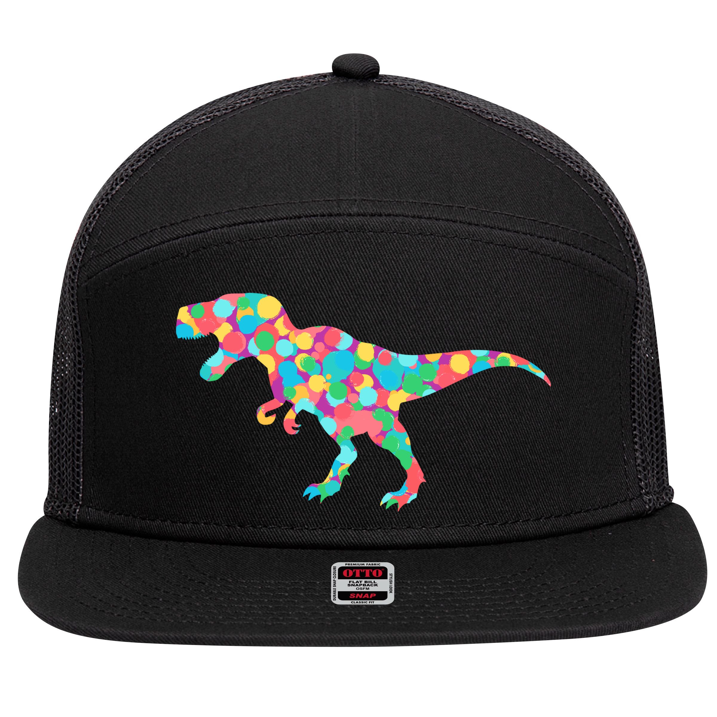 Polka Dot T-Rex International Dot Day 7 Panel Mesh Trucker Snapback Hat