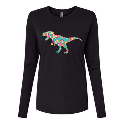 Polka Dot T-Rex International Dot Day Womens Cotton Relaxed Long Sleeve T-Shirt