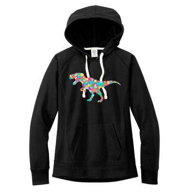 Polka Dot T-Rex International Dot Day Women's Fleece Hoodie