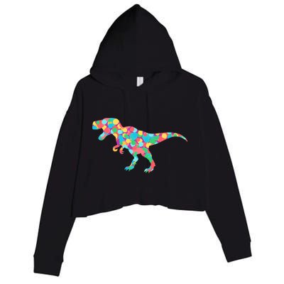 Polka Dot T-Rex International Dot Day Crop Fleece Hoodie