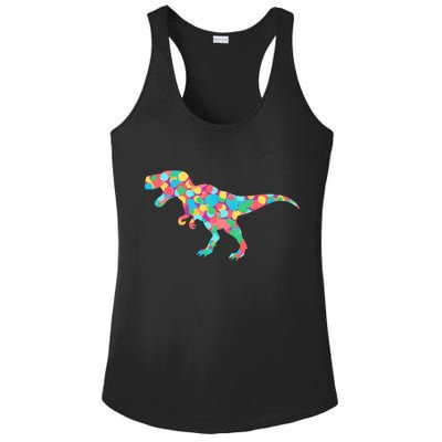 Polka Dot T-Rex International Dot Day Ladies PosiCharge Competitor Racerback Tank