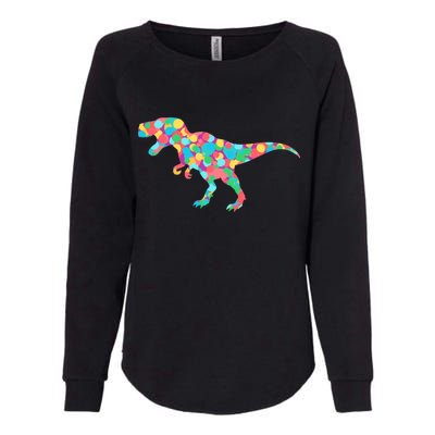 Polka Dot T-Rex International Dot Day Womens California Wash Sweatshirt