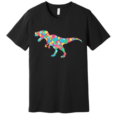 Polka Dot T-Rex International Dot Day Premium T-Shirt