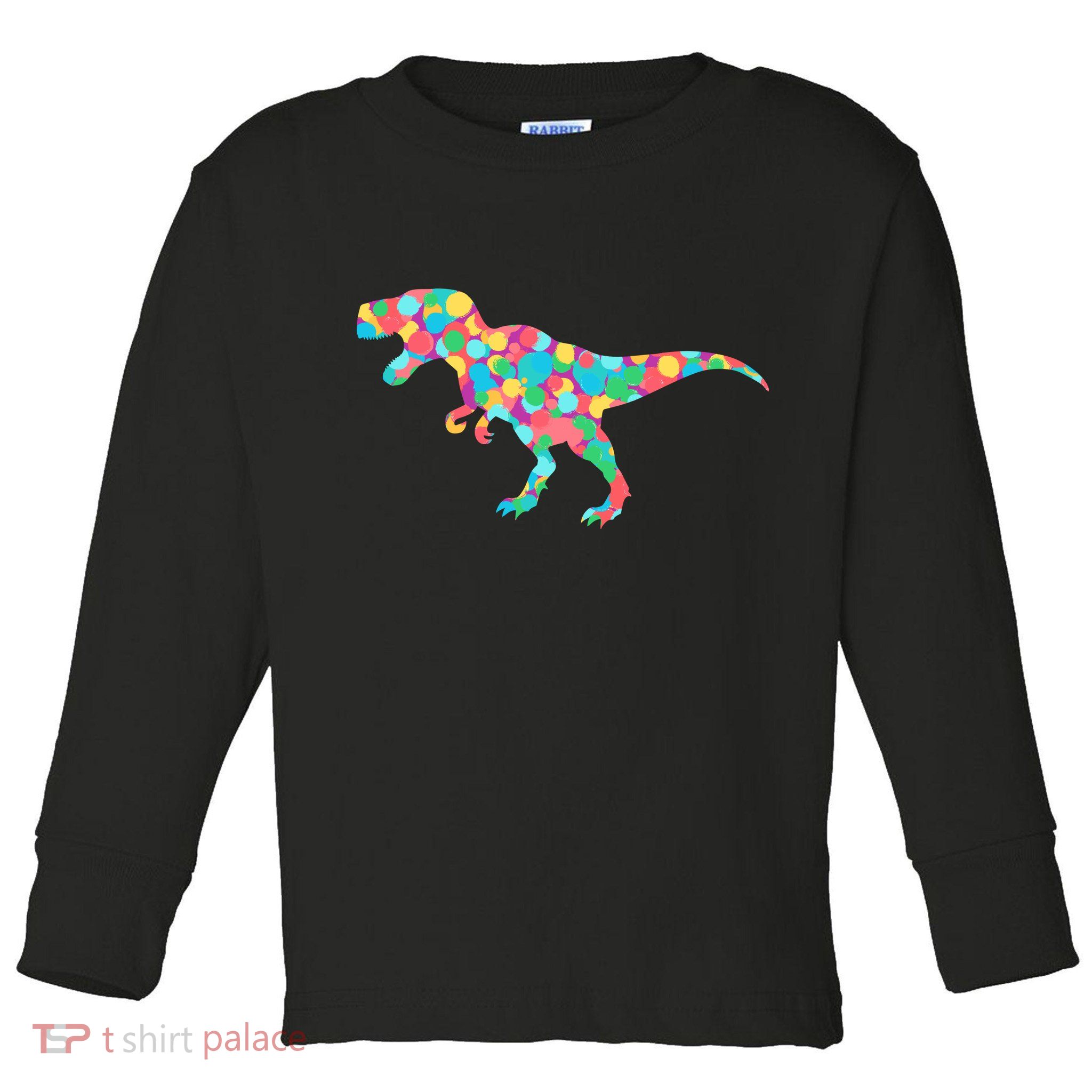 Polka Dot T-Rex International Dot Day Toddler Long Sleeve Shirt